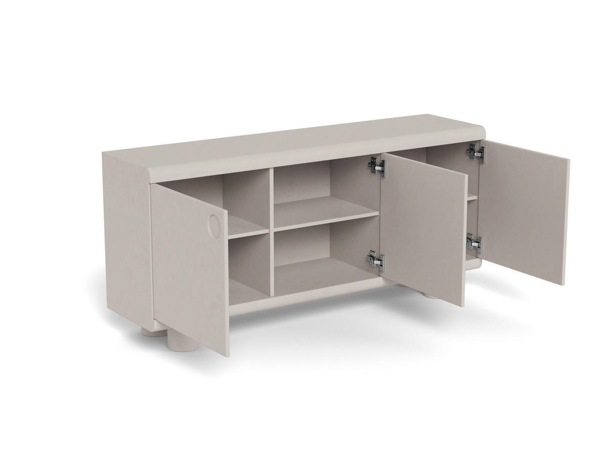 ANRICHTE MAGEE, 160/75/40 cm,  - Grau, Design, Holzwerkstoff (160/75/40cm) - MID.YOU