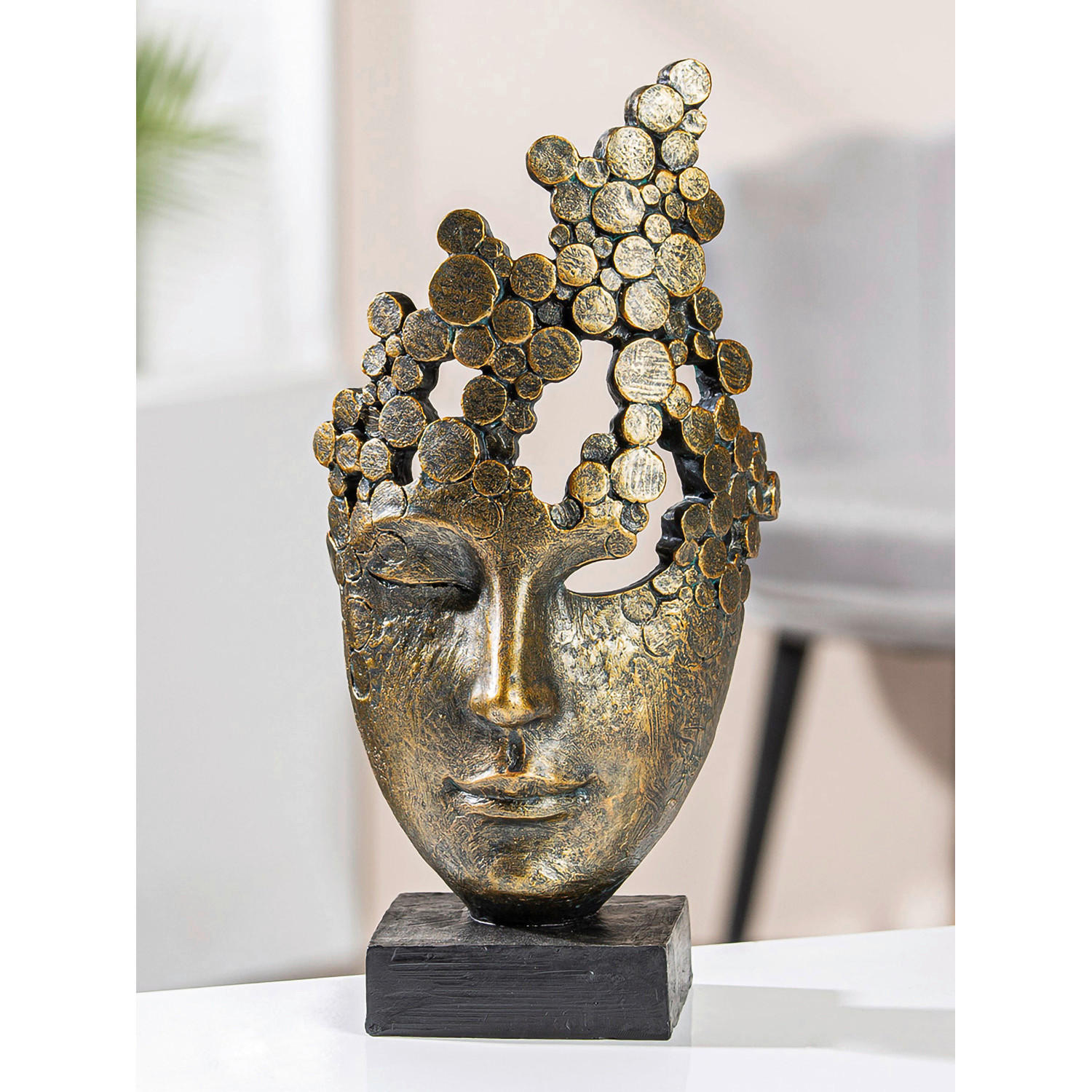 SKULPTUR - Bronzefarben, Basics, Kunststoff (19,5/36/15cm)