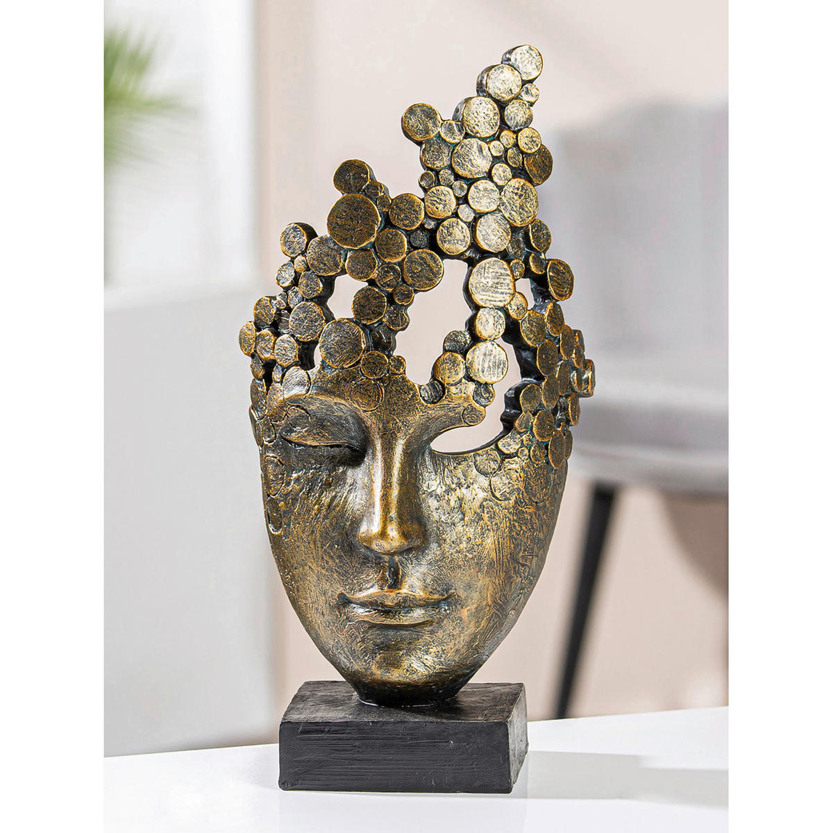 SKULPTUR - Bronzefarben, Basics, Kunststoff (19,5/36/15cm)