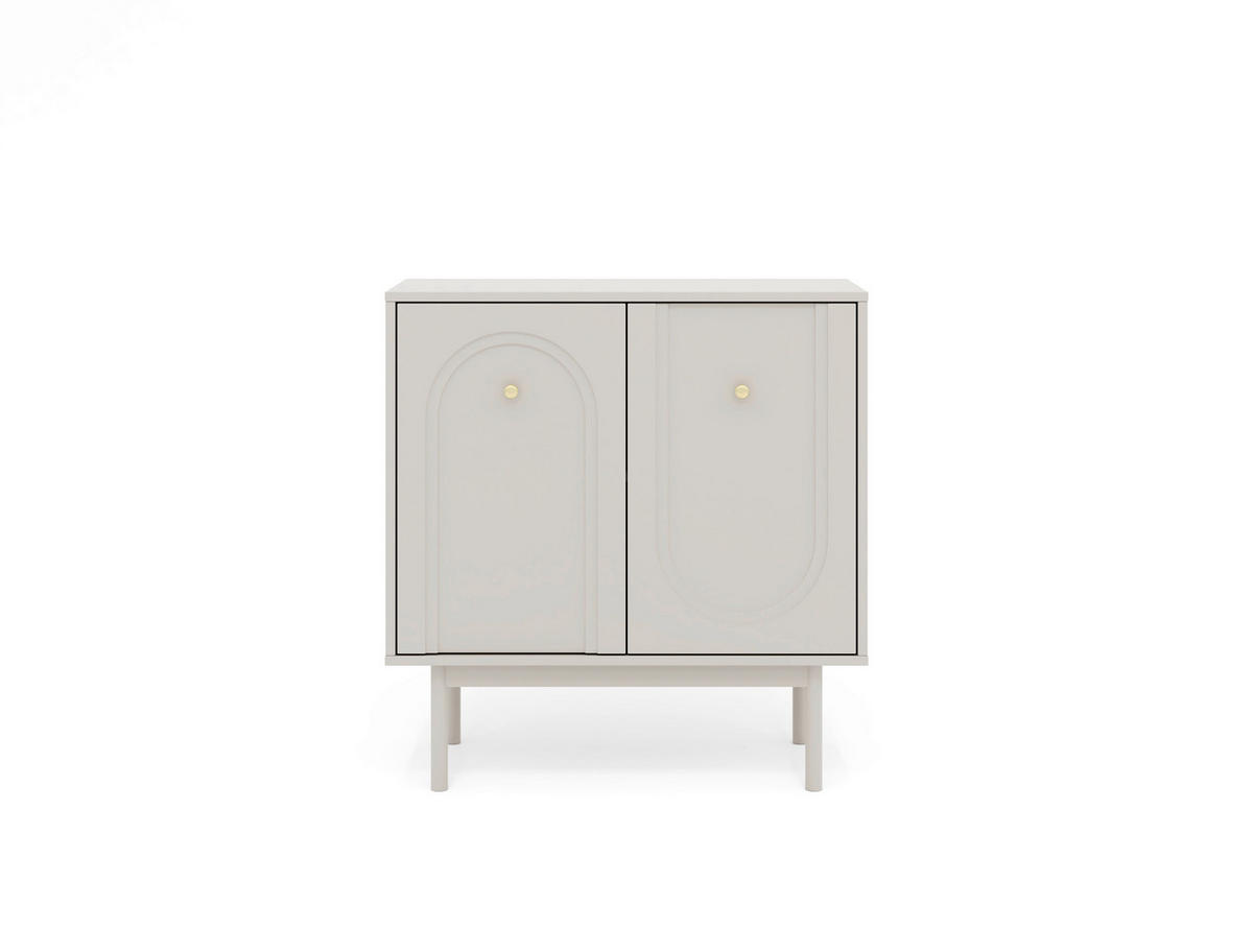 SIDEBOARD Majuro  in 79/82/39 cm  - Kaschmir/Goldfarben, LIFESTYLE, Holzwerkstoff/Metall (79/82/39cm) - MID.YOU