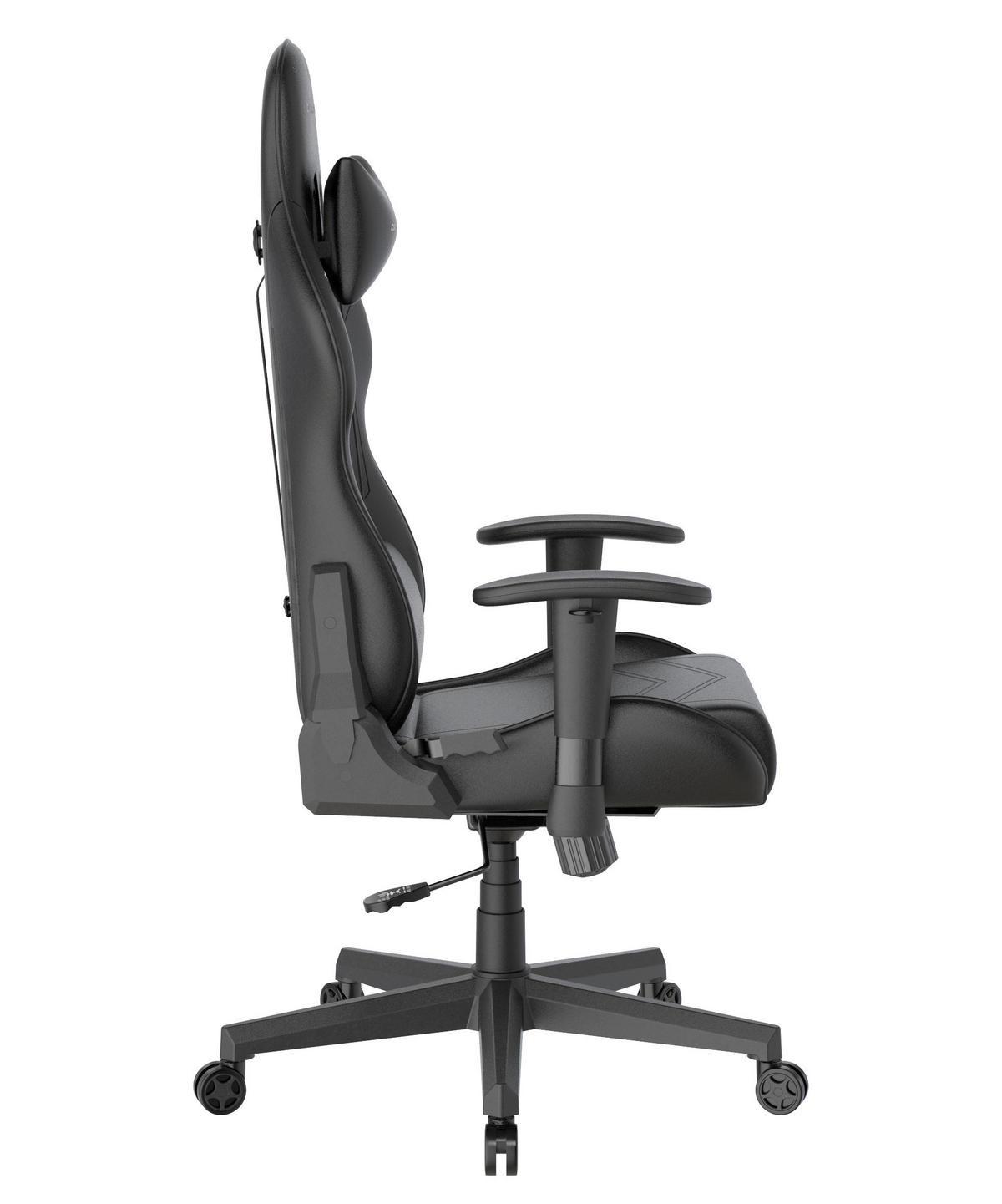 GAMINGSTUHL  in Lederlook Schwarz  - Schwarz, KONVENTIONELL, Kunststoff/Textil (70/132/70cm) - Dxracer