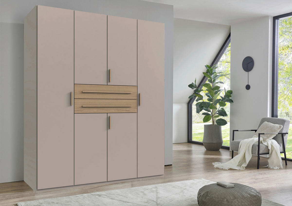 ORMAR ZA ODJEĆU boje hrasta, kašmir   - kašmir/boje hrasta, Moderno, drvni materijal (180/208/65cm) - Carryhome