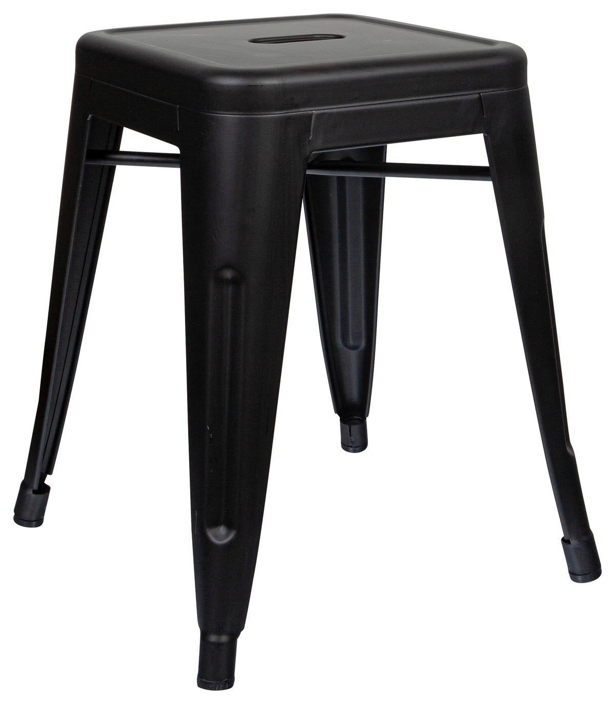 HOCKER Schwarz  - Schwarz, Basics, Metall (39/46/39cm) - MID.YOU