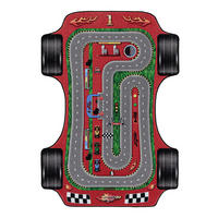 SPIELTEPPICH 160/230 cm Play 2907 rot  - Rot, Trend, Kunststoff/Textil (160/230cm)