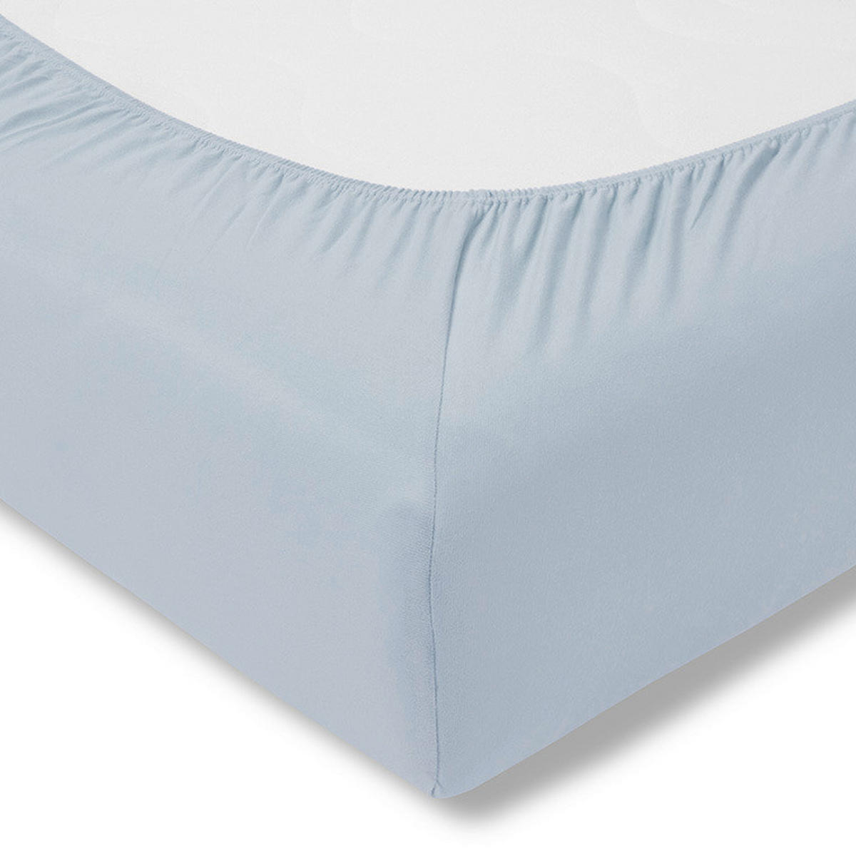 SPANNBETTTUCH Exquisit Single-Jersey  - Hellblau, Basics, Textil (150/200cm) - Estella
