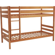 PATROVÁ POSTEL - barvy buku, Konvenční, dřevo (90/200cm) - Linea Natura
