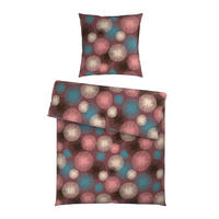 BETTWÄSCHE Satin 135/200 cm  - Blau/Braun, Textil (135/200cm) - Esposa