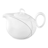 TEEKANNE Trio Highline 1,3 l  - Weiss/Schwarz, Konventionell, Keramik (1,3l) - Seltmann Weiden