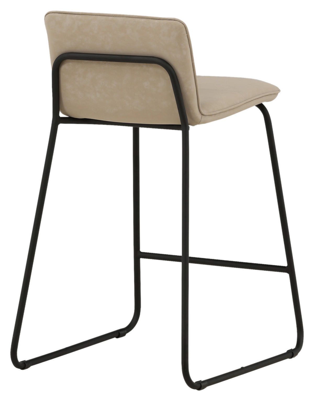 BARHOCKER-SET Schwarz, Beige Stahl  - Beige/Schwarz, Design, Textil/Metall (41/84/50cm) - Livetastic