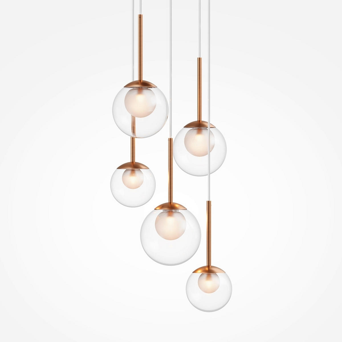 PENDELLEUCHTE 45/64,1 cm    - Goldfarben, Modern, Metall (45/64,1cm) - MAYTONI