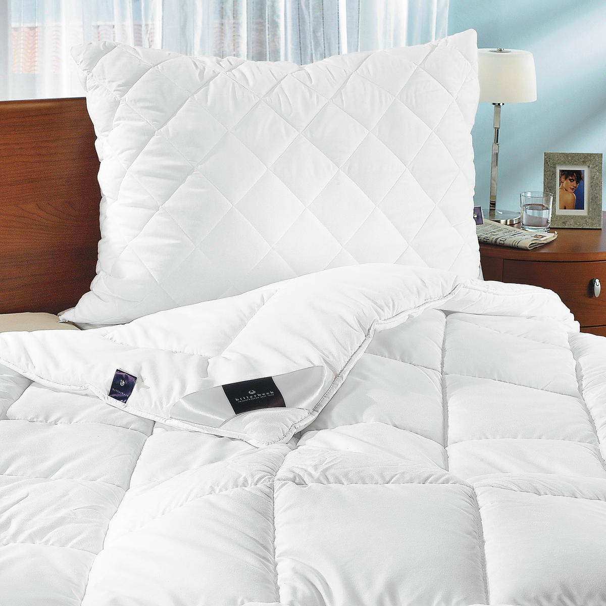 PROŠIVENI JASTUK  60/80 cm       - bela, Konvencionalno, tekstil (60/80cm) - Billerbeck