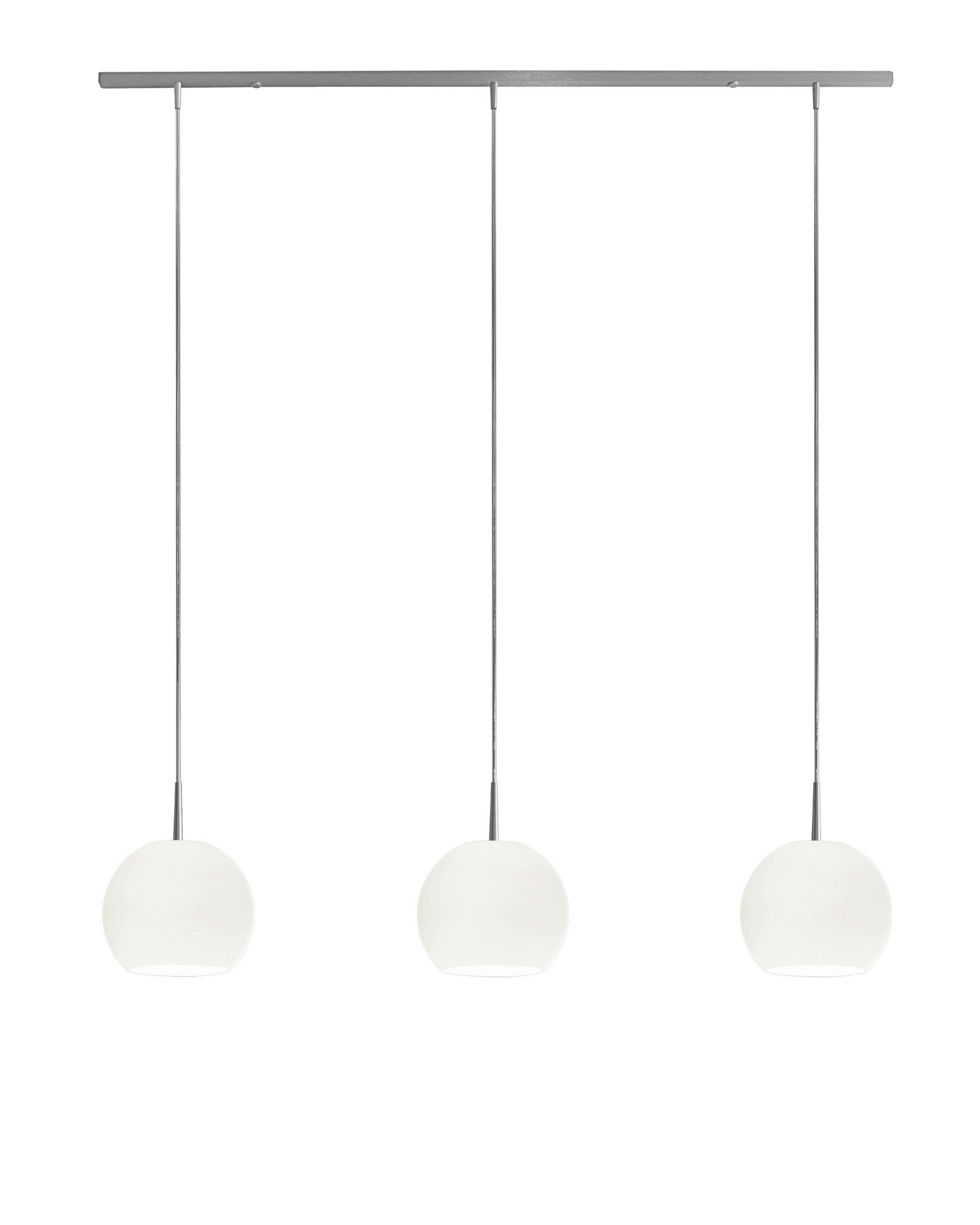 HÄNGELEUCHTE BALL 100/150/19 cm   - Weiß, Basics, Glas (100/150/19cm)