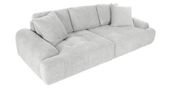 BIGSOFA Flachgewebe Beige  - Beige/Schwarz, KONVENTIONELL, Kunststoff/Textil (276/95/130cm) - Carryhome