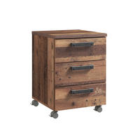 ROLLCONTAINER Braun, Grau  - Schwarz/Braun, KONVENTIONELL, Holzwerkstoff/Kunststoff (40,4/55,9/41,6cm) - MID.YOU