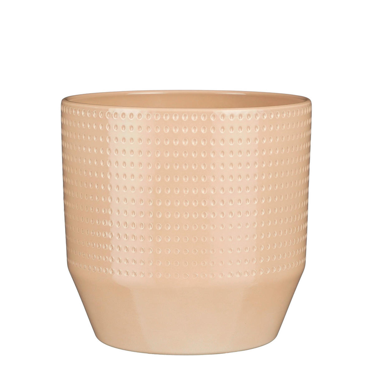 VIRÁGKASPÓ  - bézs, Basics, kerámia (23.5/23.5/22cm)