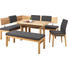 ECKBANK 171/208 cm in Anthrazit, Eichefarben - Eichefarben/Anthrazit, Natur, Holz/Textil (171/208cm) - Voleo ECKBANK 171/208 cm in Anthrazit, Eichefarben - Eichefarben/Anthrazit, Natur, Holz/Textil (171/208cm) - Voleo