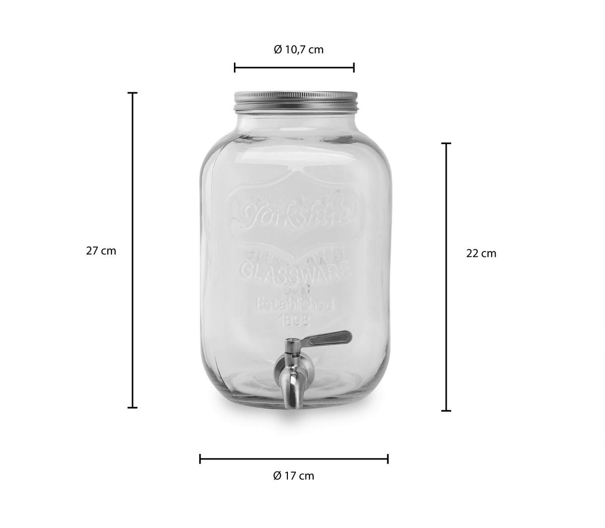 GETRÄNKESPENDER - Transparent, Basics, Glas (27cm) - Echtwerk
