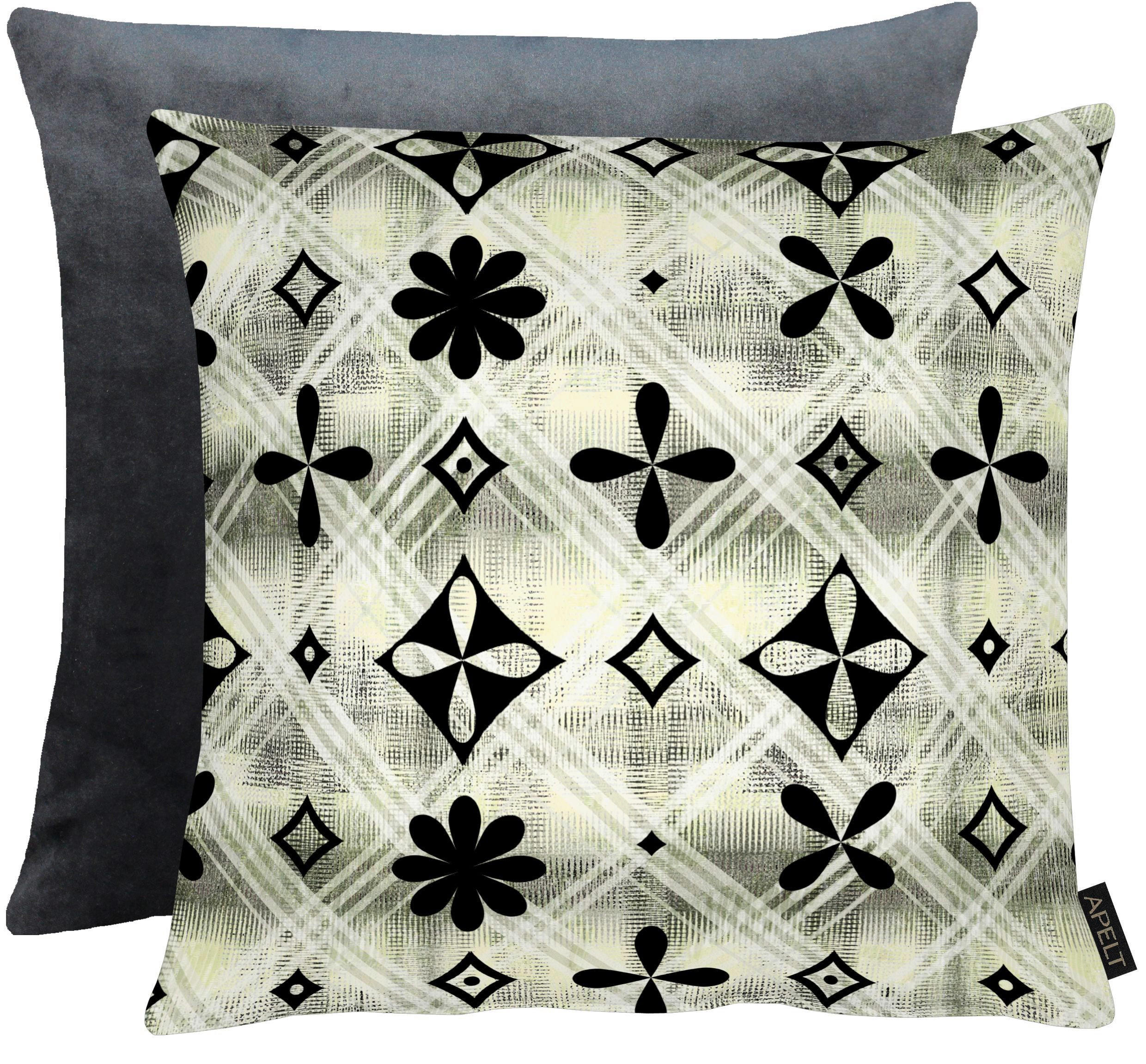 KISSENHÜLLE Unique 46/46 cm  - Schwarz/Naturfarben, Basics, Textil (46/46cm) - Ambiente