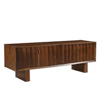 LOWBOARD  180/60/45 cm   - Messingfarben/Braun, Design, Holz/Metall (180/60/45cm) - MID.YOU