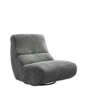 FOTEL - fekete/szürke, Design, textil/fém (74/85/105cm) - Livetastic