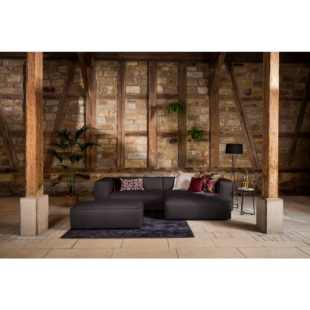 Thumbnail - Chilliano Ecksofa around the block, Braun, Leder, Echtleder, Longlife-Leder, Uni, Füllung: Schaumstoff, Polyurethan (Pur...