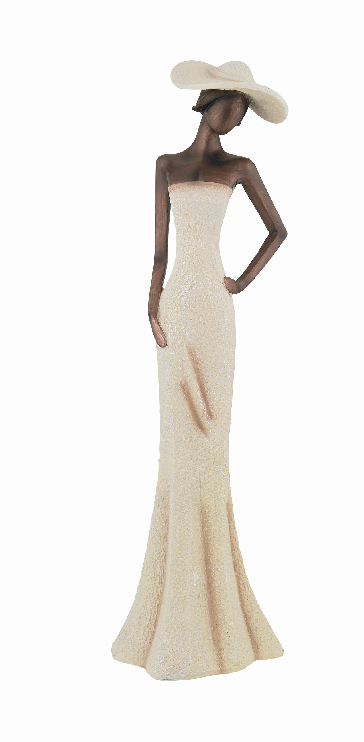 FIGÚRKA – ŽENA - krémová, Lifestyle, plast (50cm)