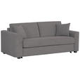 SCHLAFSOFA Webstoff Anthrazit  - Anthrazit/Schwarz, Design, Kunststoff/Textil (205/83/100cm) - Xora