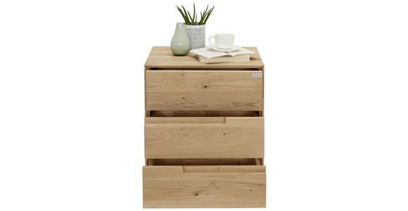 NACHTSCHRANK 50/58/40 cm Wildeiche massiv  - Eichefarben, KONVENTIONELL, Holz (50/58/40cm) - Valnatura