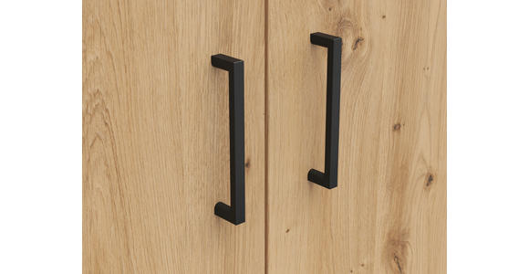 KOMMODE 80/115/40 cm in Eiche Artisan - Anthrazit/Schwarz, MODERN, Holzwerkstoff/Kunststoff (80/115/40cm) - Carryhome