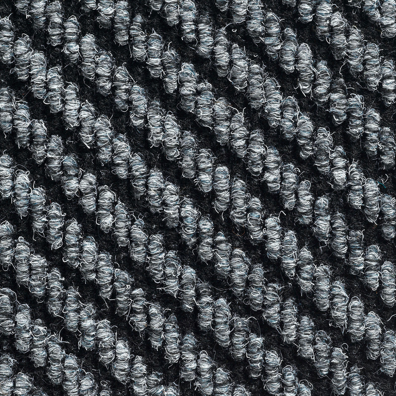 TEPPICHFLIESE - Schwarz/Grau, Basics, Textil (50/50cm)