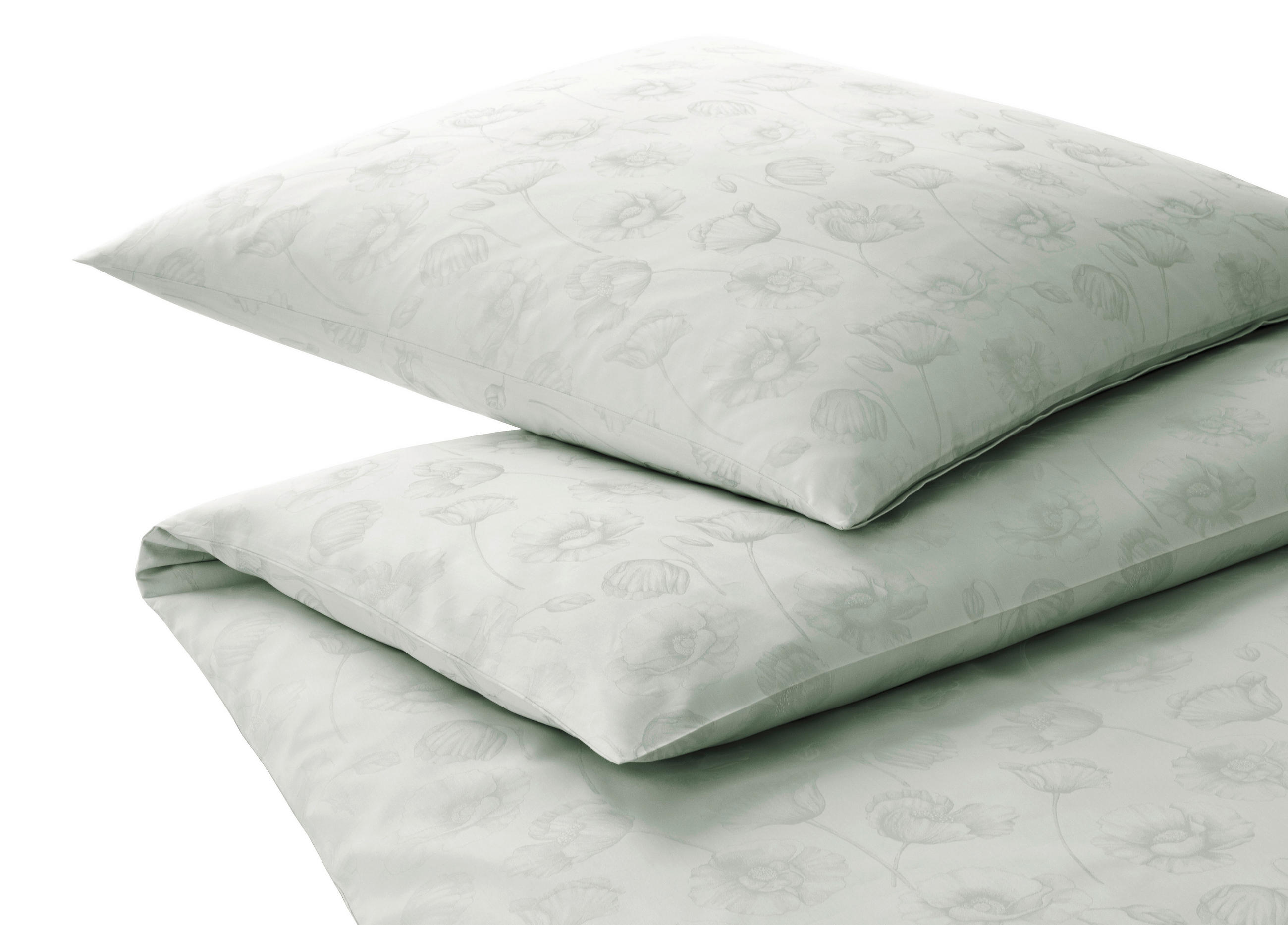 POSTELJNINA POPPY 140/200 cm žakar zelena  - zelena, Konvencionalno, tekstil (140/200cm) - Elegante