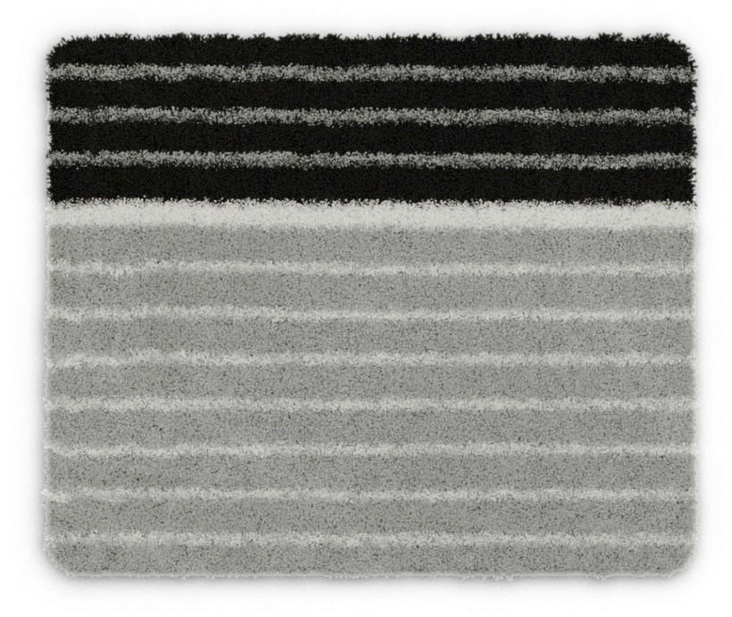 BADTEPPICH TANDEA Grau 50/60 cm  - Grau, Basics, Kunststoff/Textil (50/60cm) - Grund