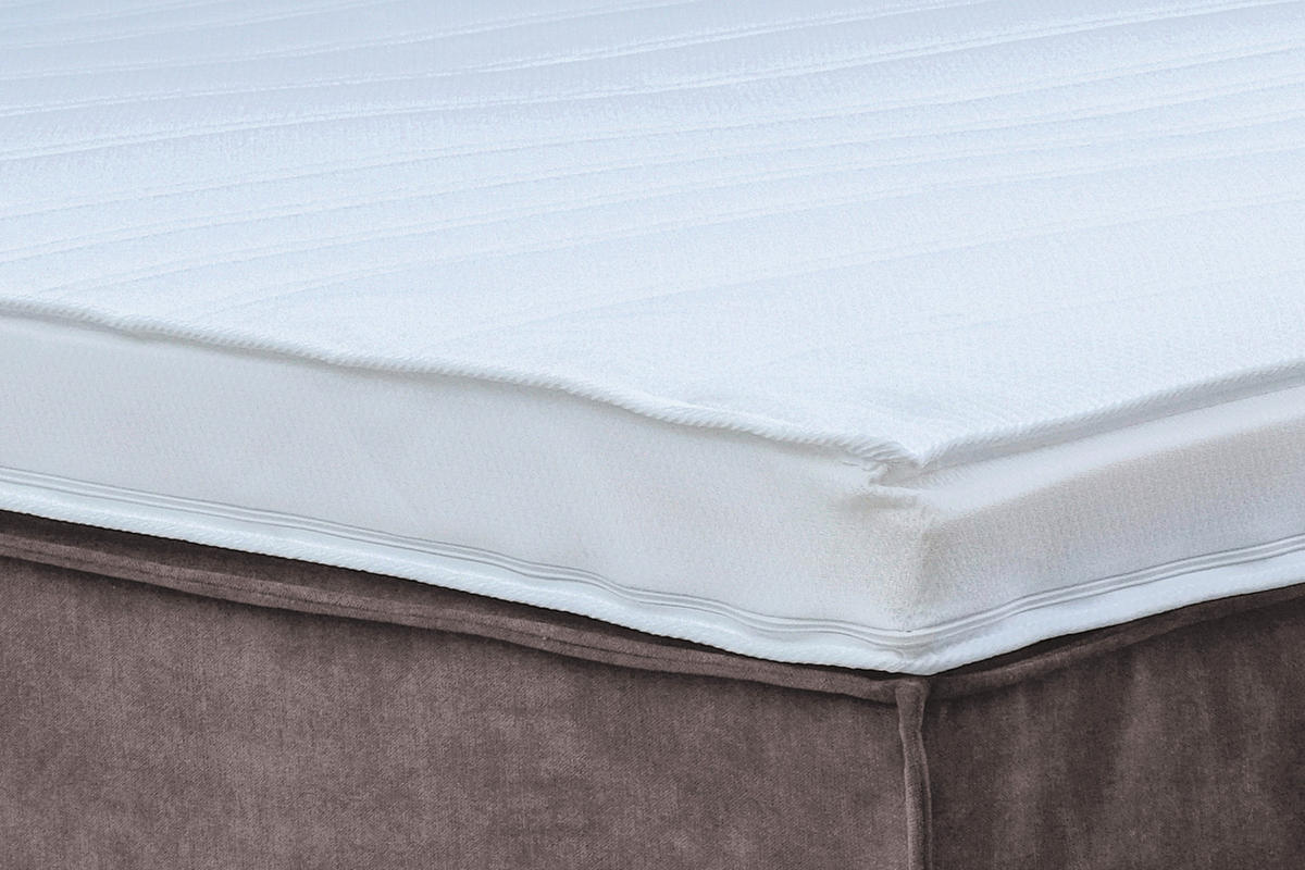 BOXSPRINGBETT 140/200 cm  in Grau  - Schwarz/Grau, KONVENTIONELL, Kunststoff/Textil (140/200cm) - Boxxx