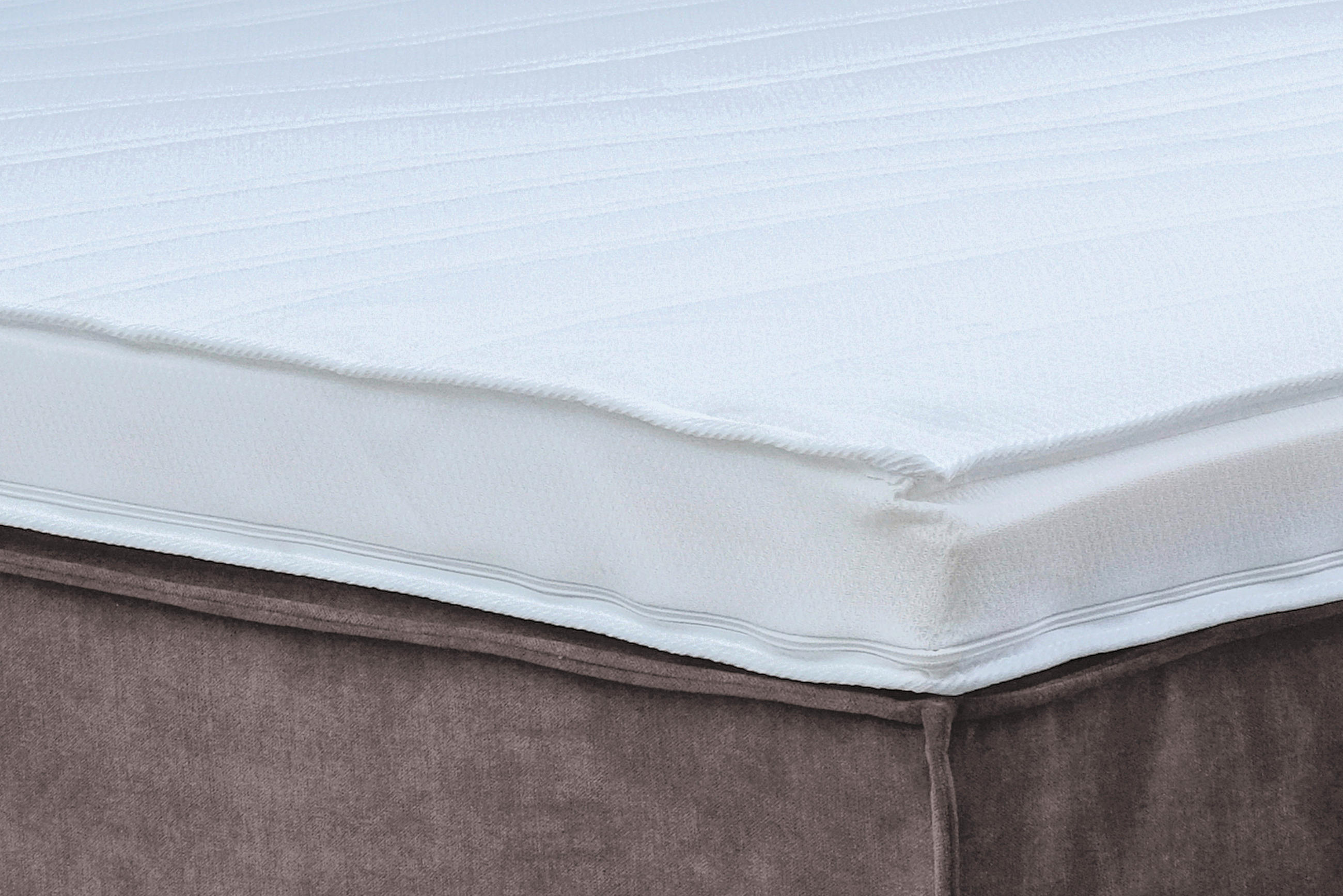 Thumbnail - Boxxx Boxspringbett, Grau, Textil, H3, 5-Zonen, Höhe ca. 20 cm, 140x200 cm, Fsc, gepolstertes Kopfteil, Topper durchgehe...