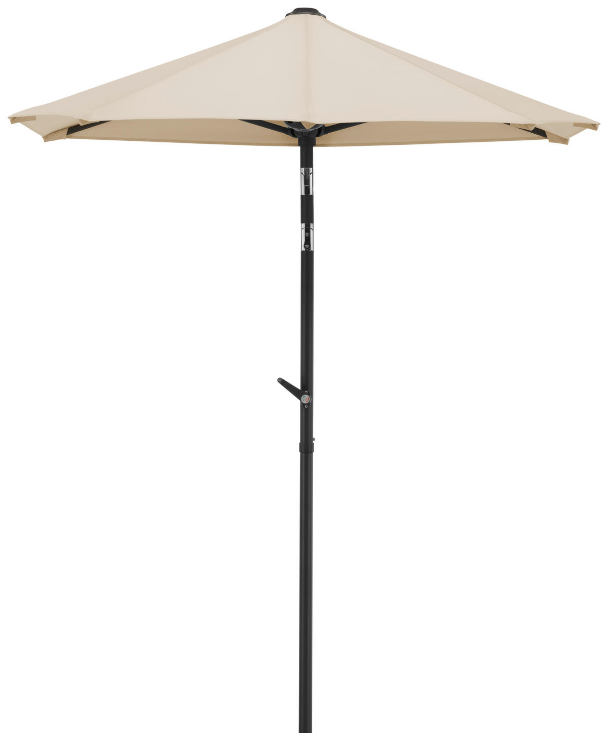 AMPELSCHIRM 150 cm Naturfarben  - Anthrazit/Naturfarben, Basics, Textil/Metall (150/228/150cm) - Schneider