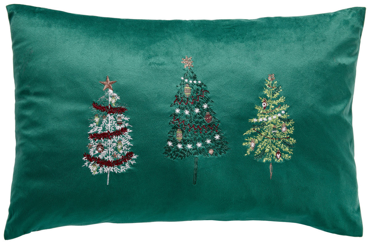 KISSENHÜLLE 40/60 cm  - Grün, KONVENTIONELL, Textil (40/60cm) - X-Mas