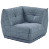 SOFAELEMENT Lederlook Blaugrau  - Blaugrau, Trend, Textil (105/80/105cm) - Livetastic