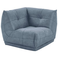 SOFAELEMENT in Lederlook Blaugrau  - Blaugrau, Trend, Textil (105/80/105cm) - Livetastic