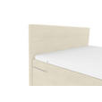 BOXSPRINGBETT 180/200 cm  in Beige  - Beige/Schwarz, KONVENTIONELL, Textil/Metall (180/200cm) - Carryhome