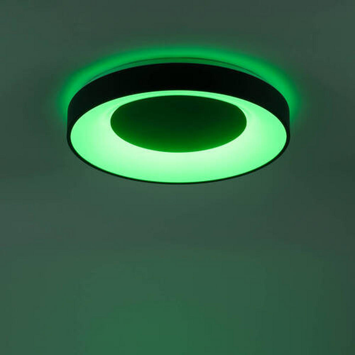 LED-DECKENLEUCHTE Lumismart  Smart 50/50/8,7 cm   - Anthrazit, Basics, Kunststoff/Metall (50/50/8,7cm)