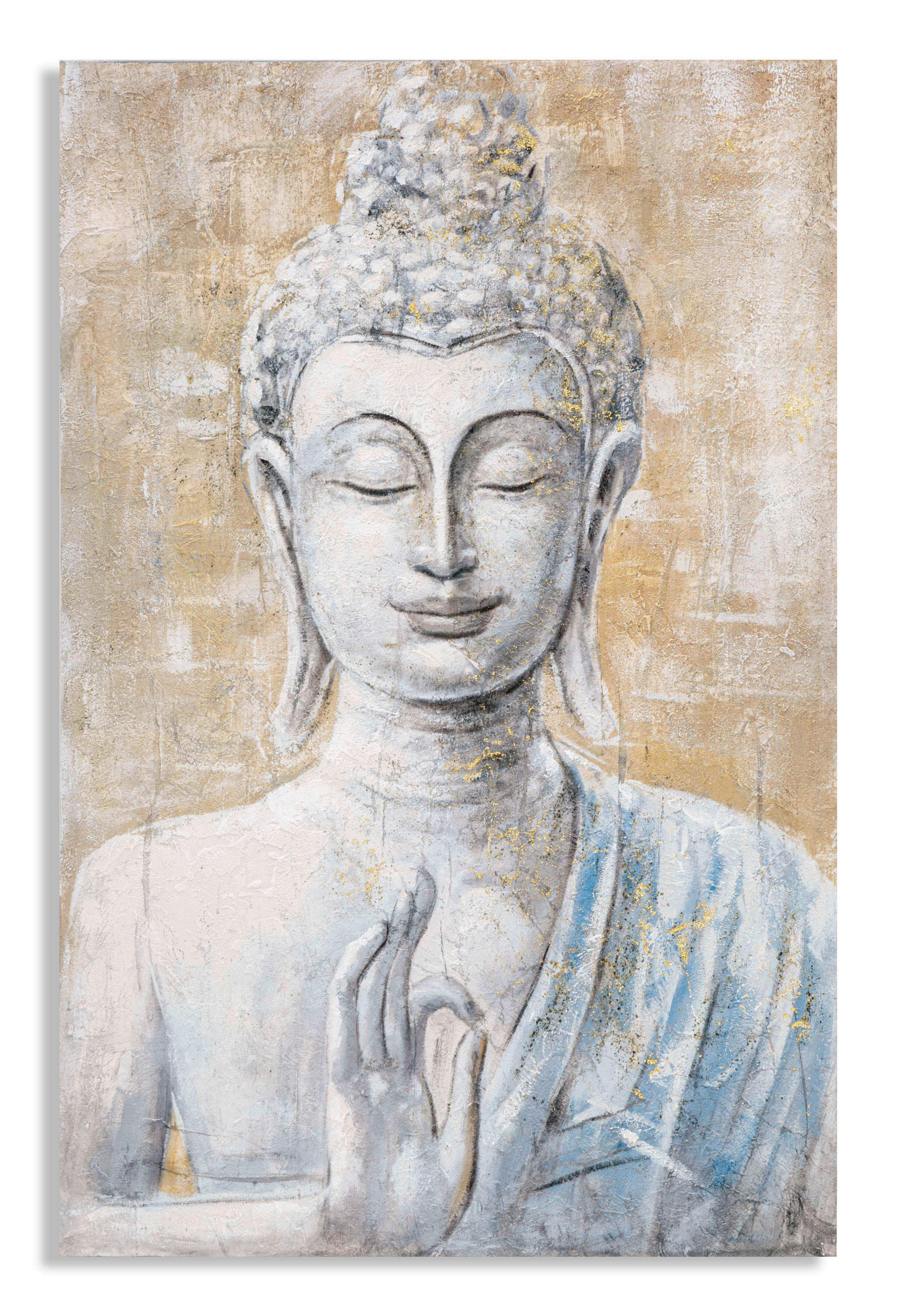 LEINWANDBILD Buddha  - Basics, Holz/Textil (80/120/3cm)