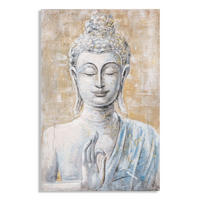 LEINWANDBILD Buddha  - Basics, Holz/Textil (80/120/3cm)