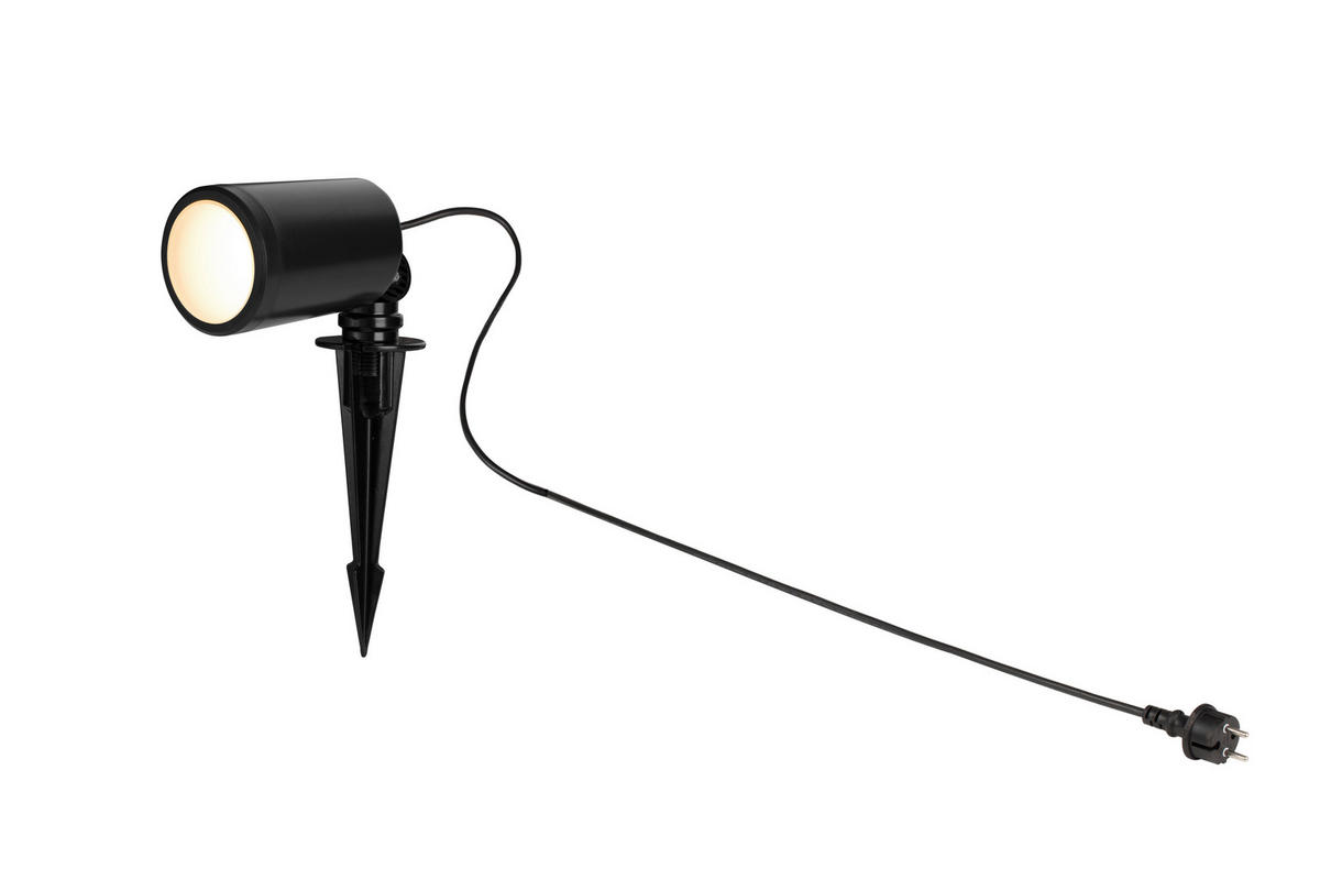 ZUNANJA LED-SVETILKA        6,6/11,6 cm       - črna, Basics, kovina/umetna masa (6,6/11,6cm) - Ambia Garden