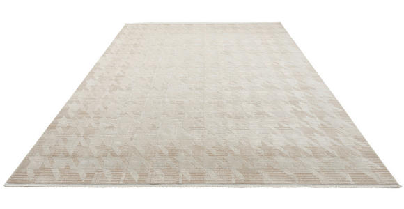 WEBTEPPICH 160/230 cm Houndstooth Allover  - Beige, Design, Textil (160/230cm) - Dieter Knoll