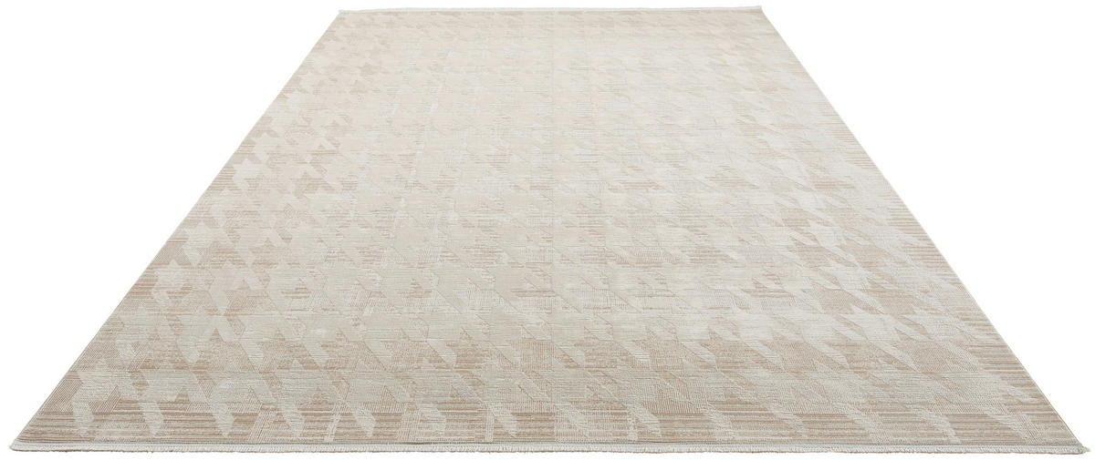 WEBTEPPICH 200/290 cm Houndstooth Allover  - Beige, Design, Textil (200/290cm) - Dieter Knoll