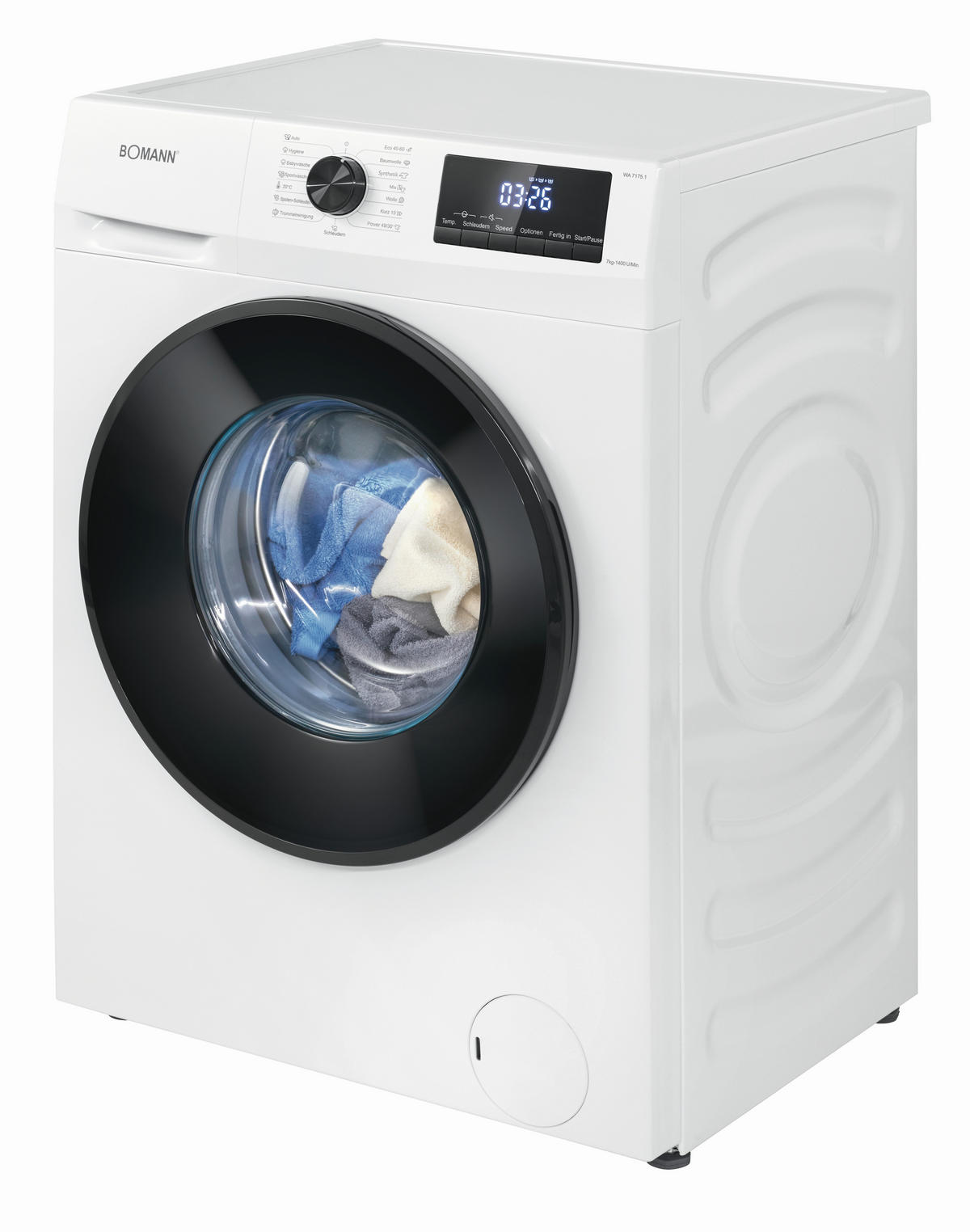 WASCHMASCHINE WA 7175.1  - Weiß, Trend, Metall (60,0/85,0/47,0cm) - Bomann
