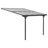 TERRASSENÜBERDACHUNG 313/225/300 cm   - Schwarz, Basics, Metall (313/225/300cm)