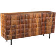 SIDEBOARD  162/80/42 cm  - Sheeshamfarben/Schwarz, Trend, Holz/Metall (162/80/42cm) - Ambia Home