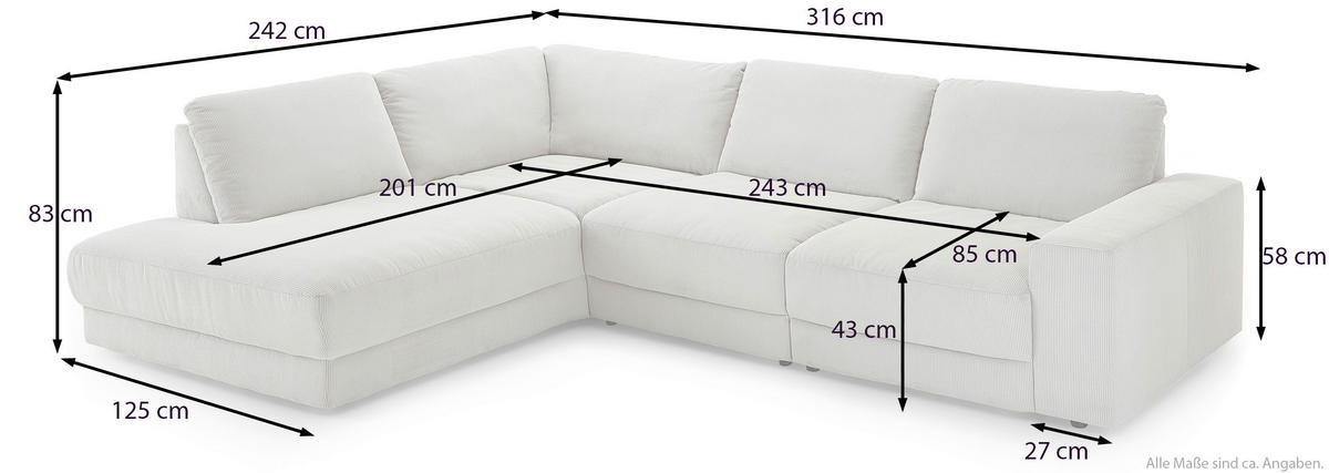 ECKSOFA  Chenille, Jacquard Grün  - Schwarz/Grün, Design, Kunststoff/Textil (316/242cm) - Niels Andersson