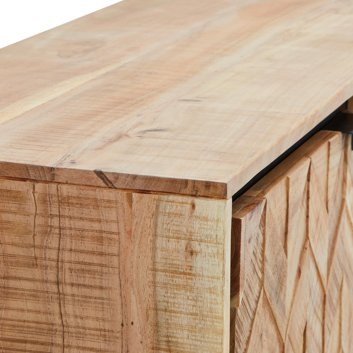 SIDEBOARD 175/80/45 cm  - Schwarz/Akaziefarben, MODERN, Holz/Metall (175/80/45cm) - Livetastic